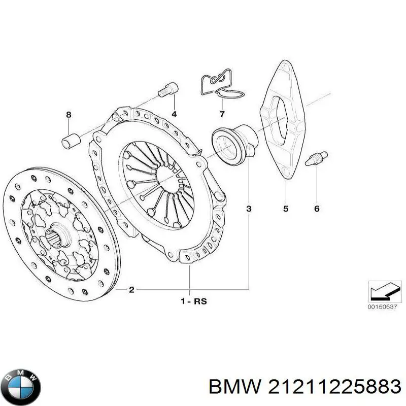 Comprar 21211225883 BMW Plato de presión de embrague