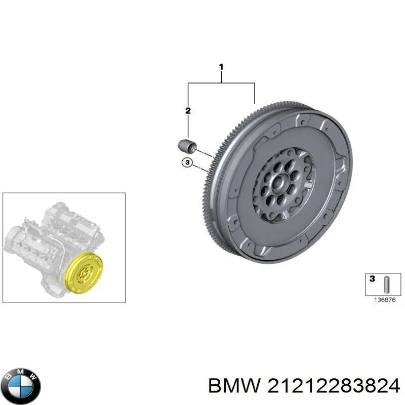Volante motor 21212283824 BMW