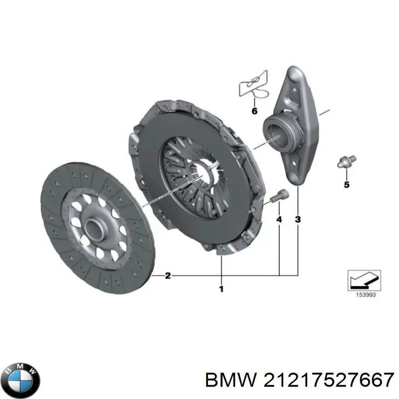 21217527667 BMW kit de embrague (3 partes)