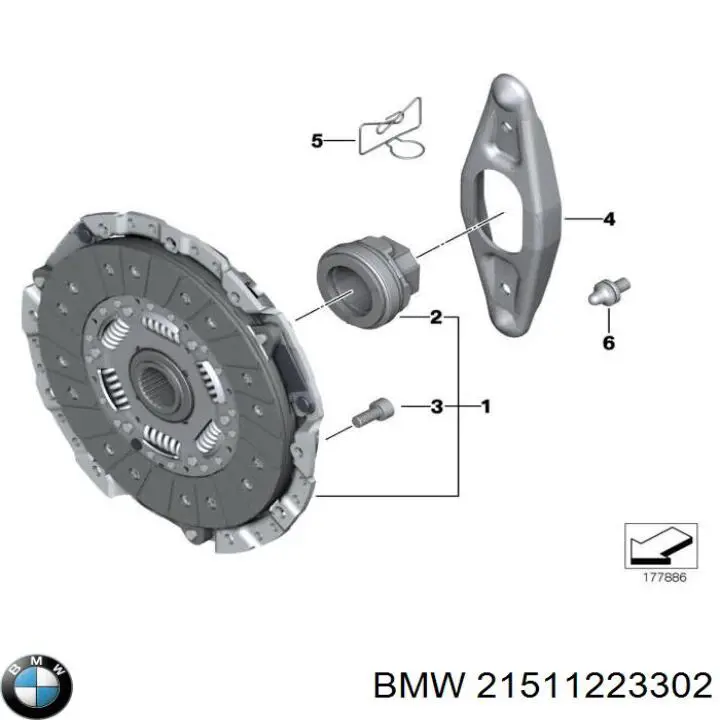 Comprar 21511223302 BMW Horquilla de embrague
