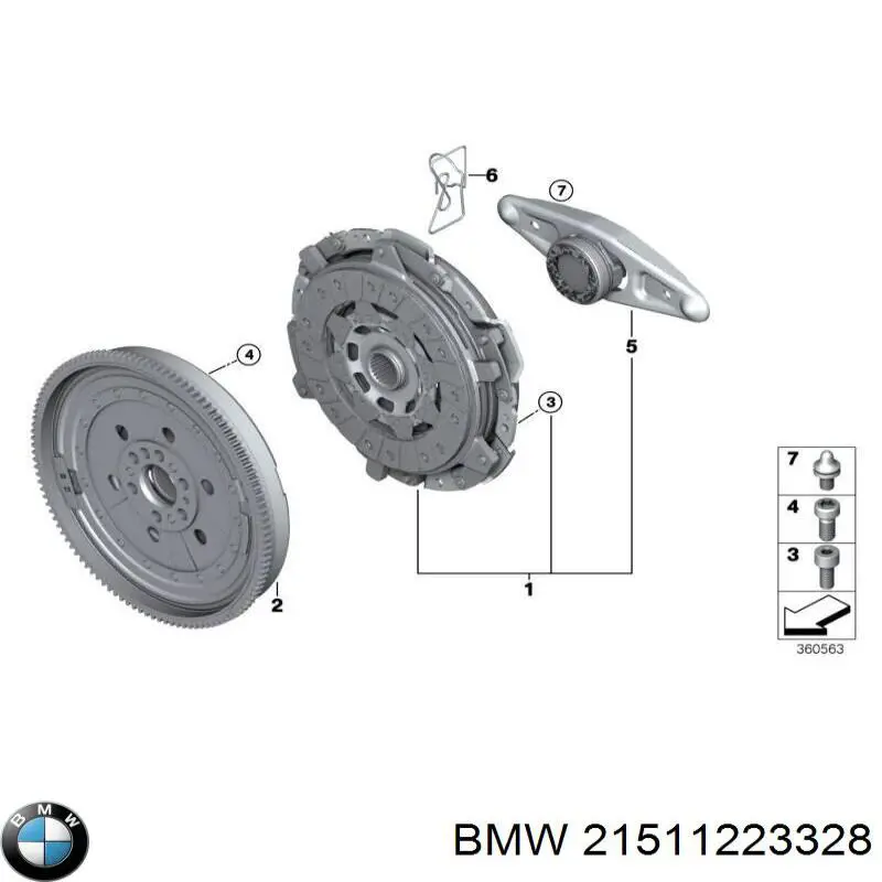 Comprar 21511223328 BMW Eje de horquilla de embrague