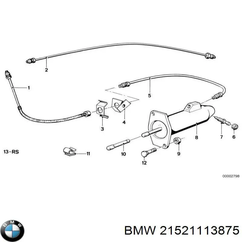 Kit de reparación del cilindro receptor del embrague para BMW 3 (E30)