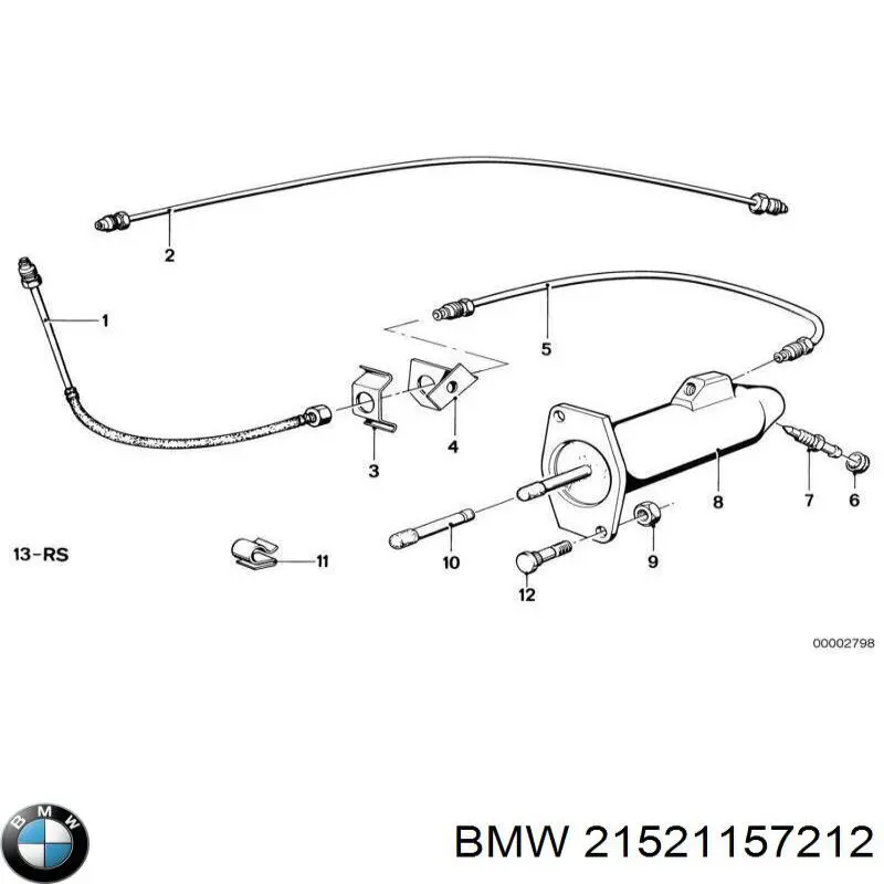 Cilindro receptor, embrague BMW 3 E30