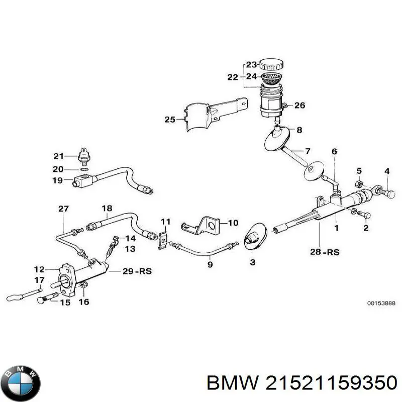 Latiguillo de embrague BMW 5 