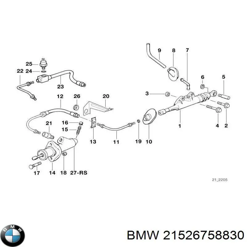 Cilindro de embrague BMW 21526758830 precio, desde 42,18 EUR