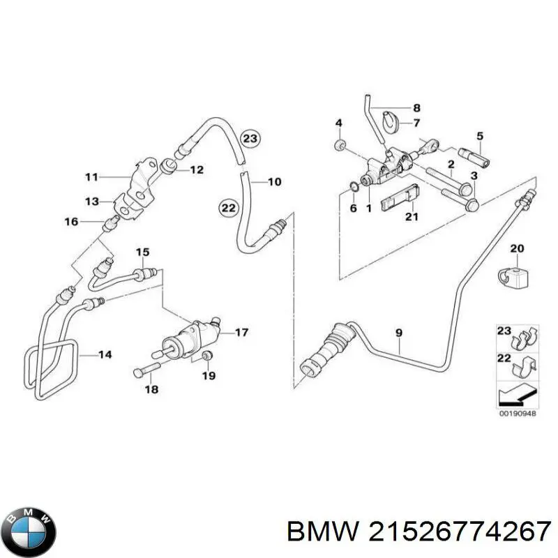 Manguera de alta presión de la dirección asistida desde la bomba hasta la cremallera BMW 21526774267 precio, desde 78,12 EUR