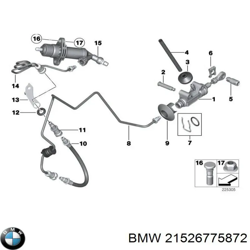 Bombin de embrague 6775872 BMW