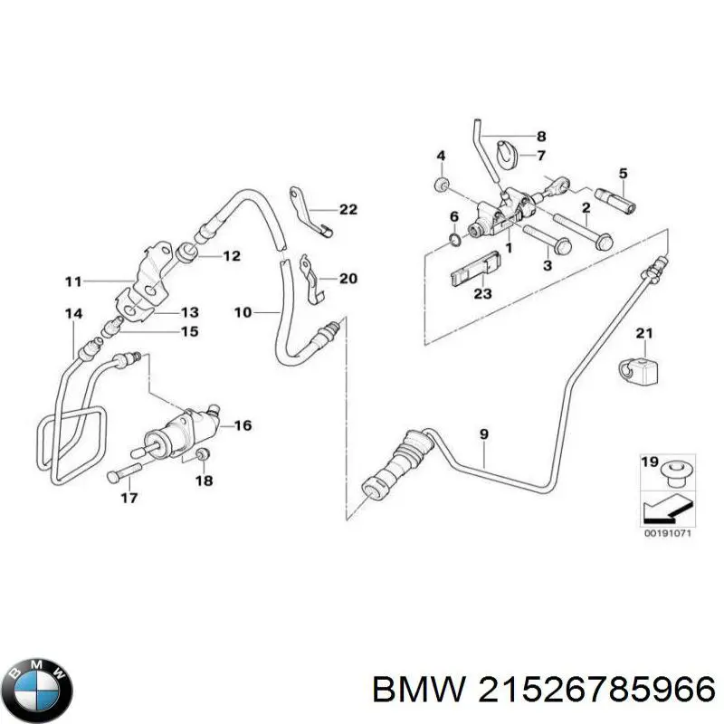 Comprar 21526785966 BMW Bombín de embrague