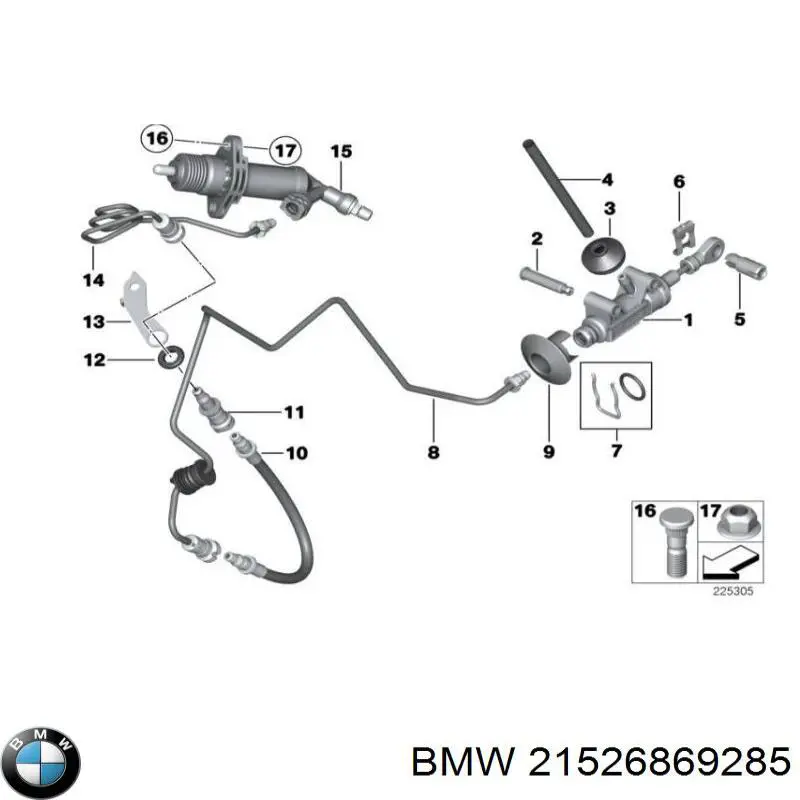 Comprar Latiguillo de embrague BMW 3  E90