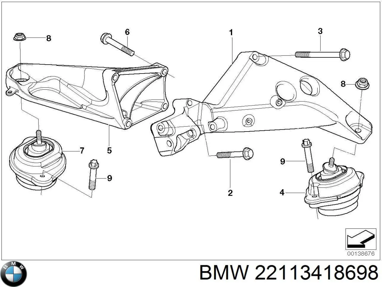 22113418698 BMW