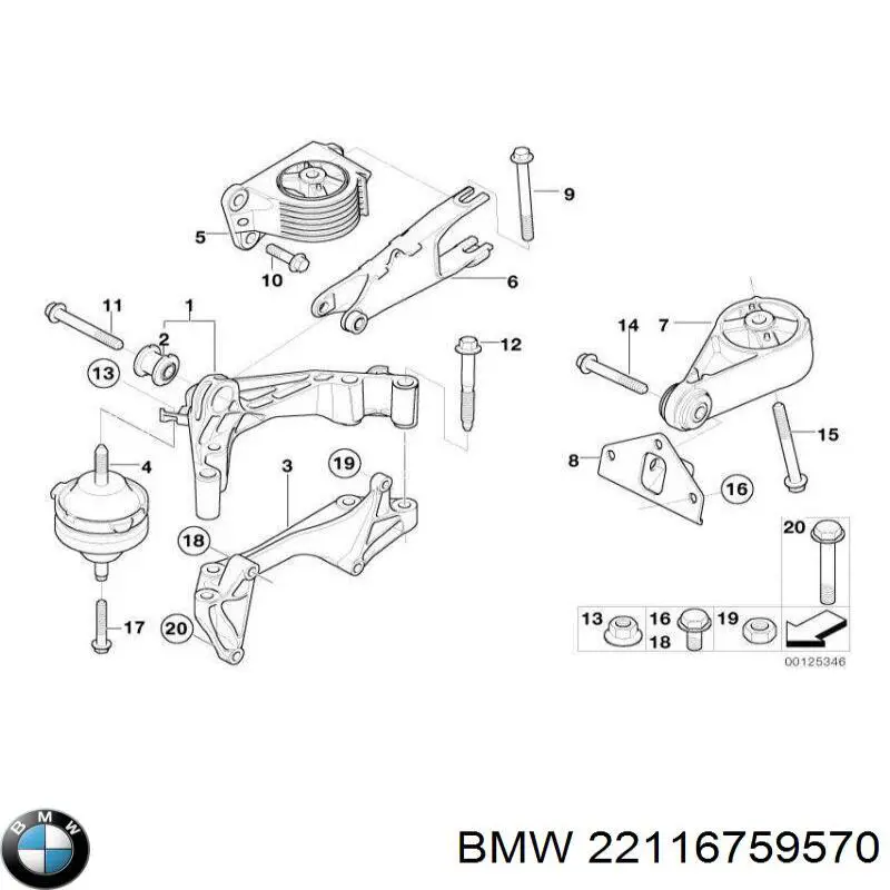 22116759570 BMW