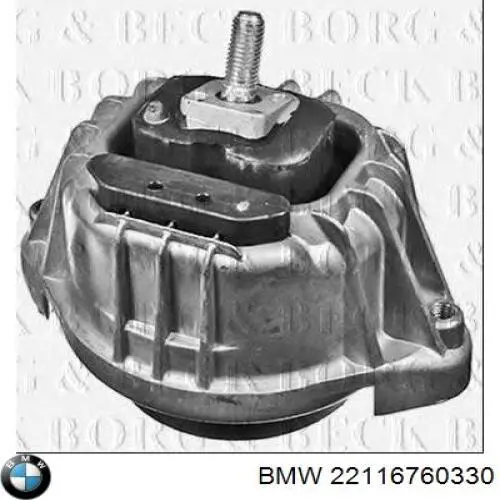 22116760330 BMW Soporte de motor derecho