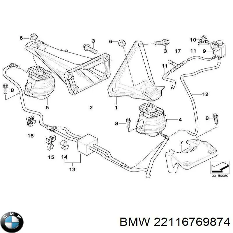 Comprar 22116769874 BMW Soporte de motor derecho