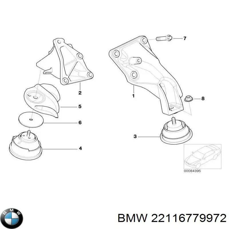 Comprar 22116779972 BMW Soporte de motor derecho