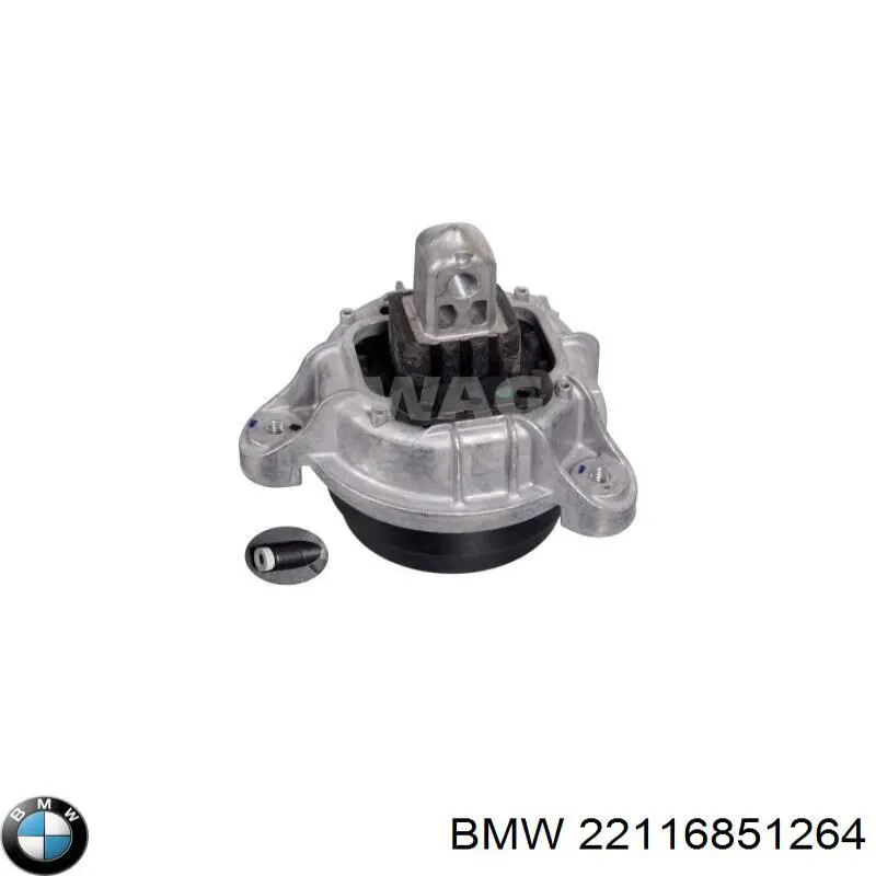 22116851264 BMW Soporte de motor derecho