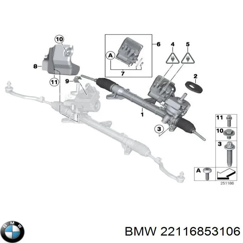 Soporte de motor derecho BMW 22116853106 precio, desde 189,60 EUR