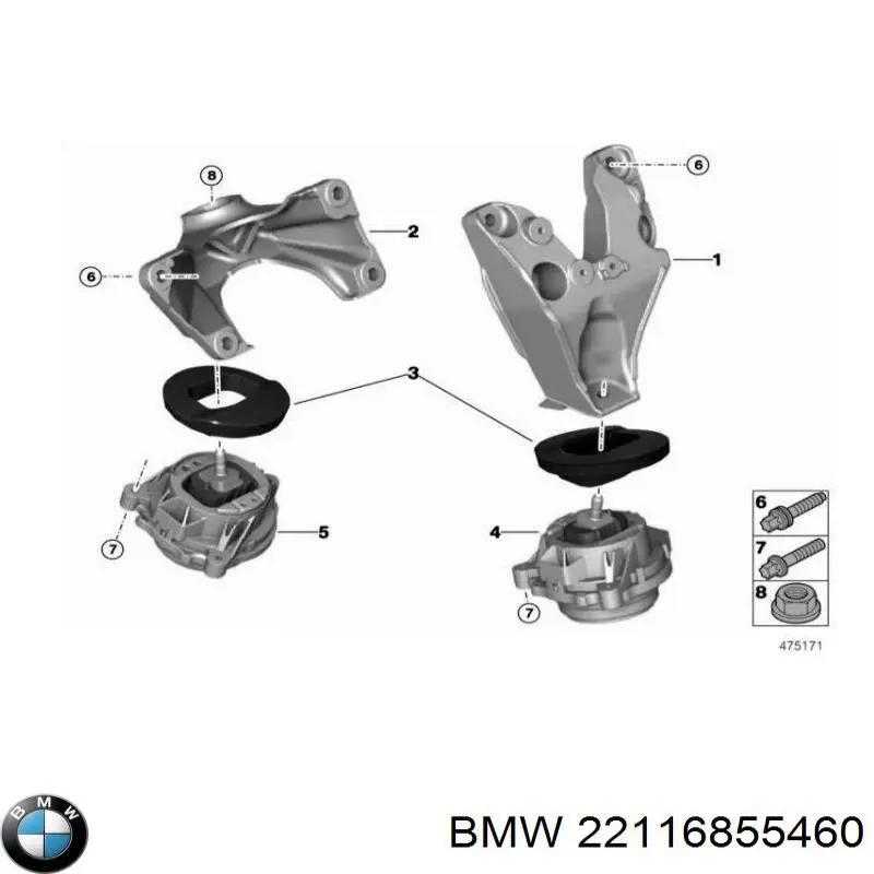 45583 Febi soporte de motor derecho