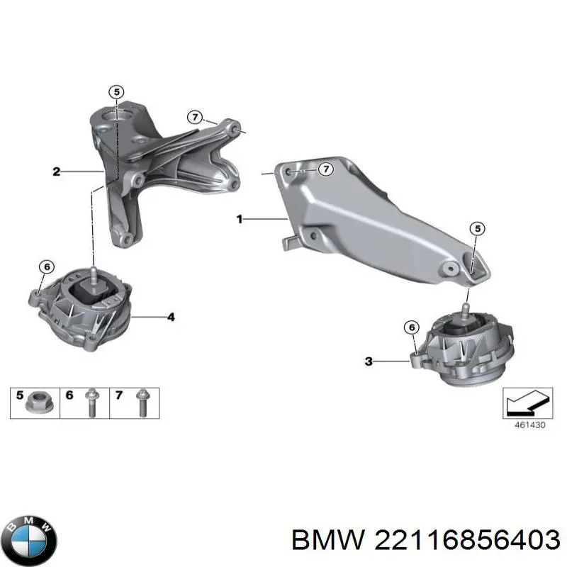 Comprar 22116856403 BMW Soporte izquierdo del motor