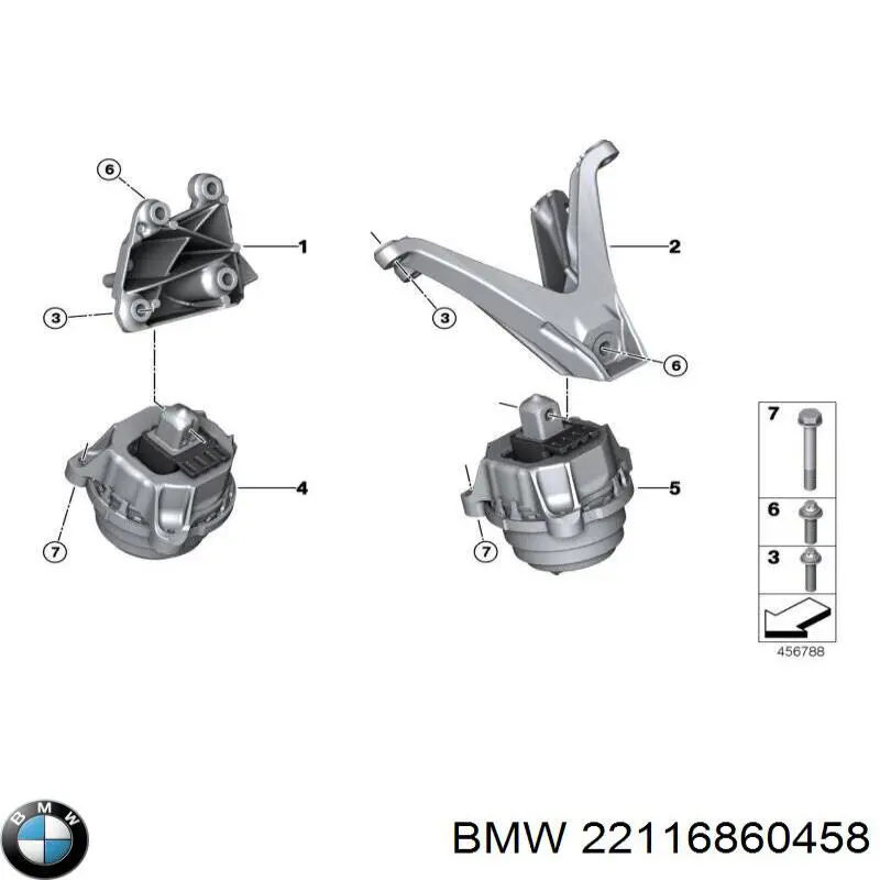 Taco motor derecho BMW 8 G14, F91