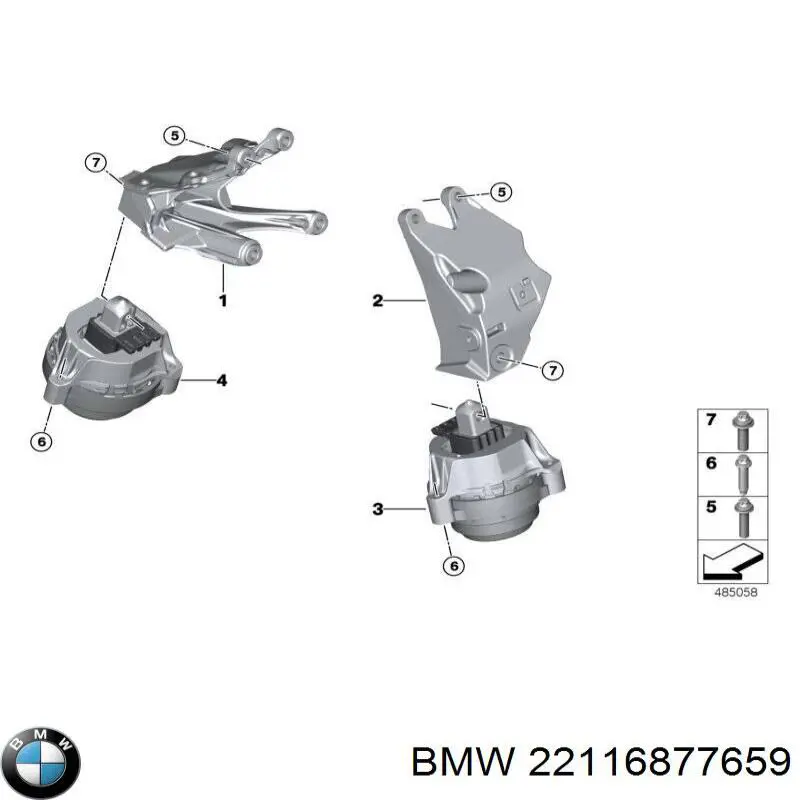 49427500 Corteco soporte motor izquierdo