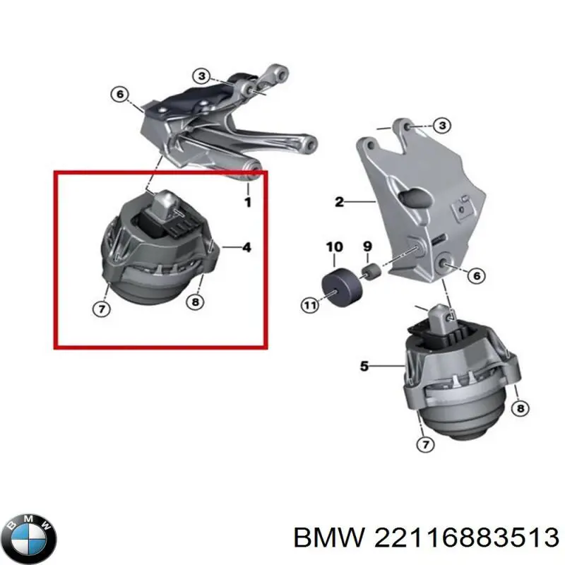 Soporte izquierdo del motor Febi 188652 precio, desde 103,78 EUR