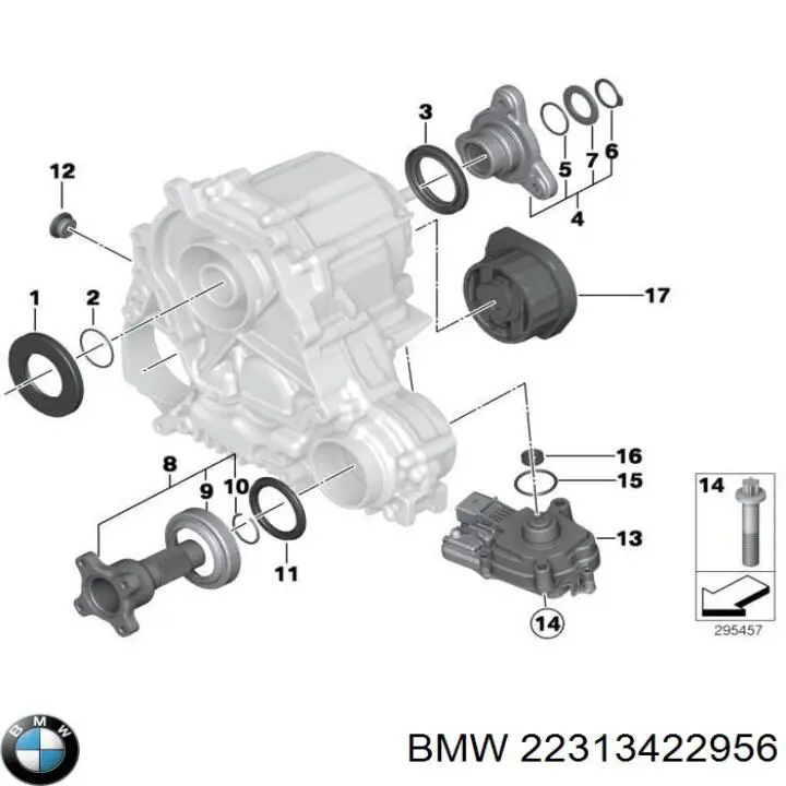 Comprar 22313422956 BMW Soporte de la caja de transferencia