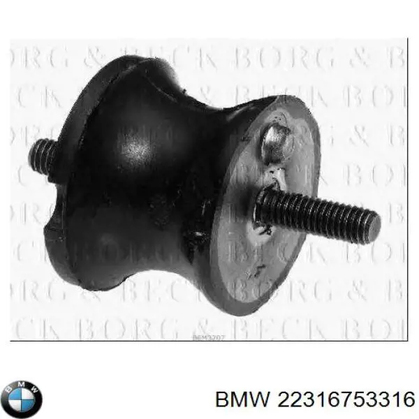 22316753316 BMW montaje de transmision (montaje de caja de cambios)