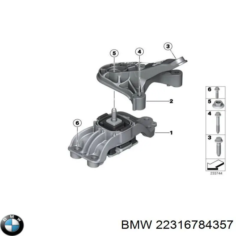 Taco de caja de cambios BMW 22316784357 precio, desde 82,51 EUR