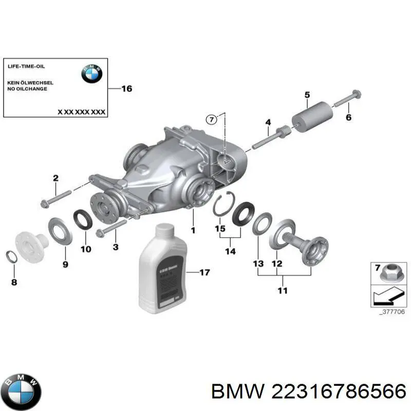 Comprar 22316786566 BMW Taco de caja de cambios