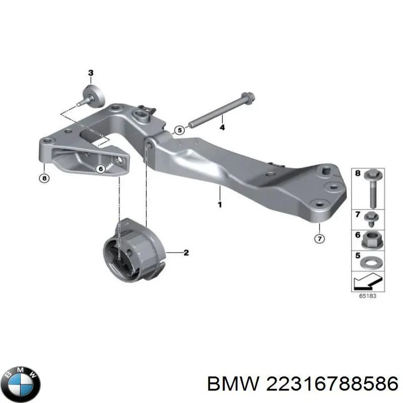 Comprar 22316788586 BMW Taco de caja de cambios