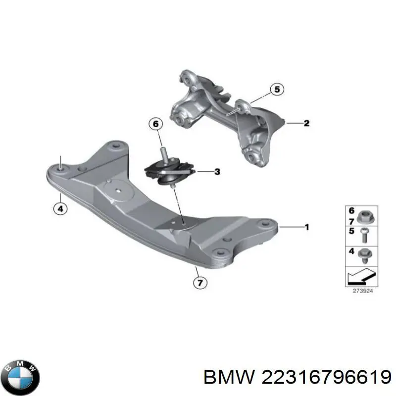 Taco de caja de cambios BMW 22316796619 precio, desde 22,45 EUR