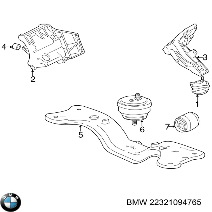 Comprar 22321094765 BMW Soporte de la caja de cambios