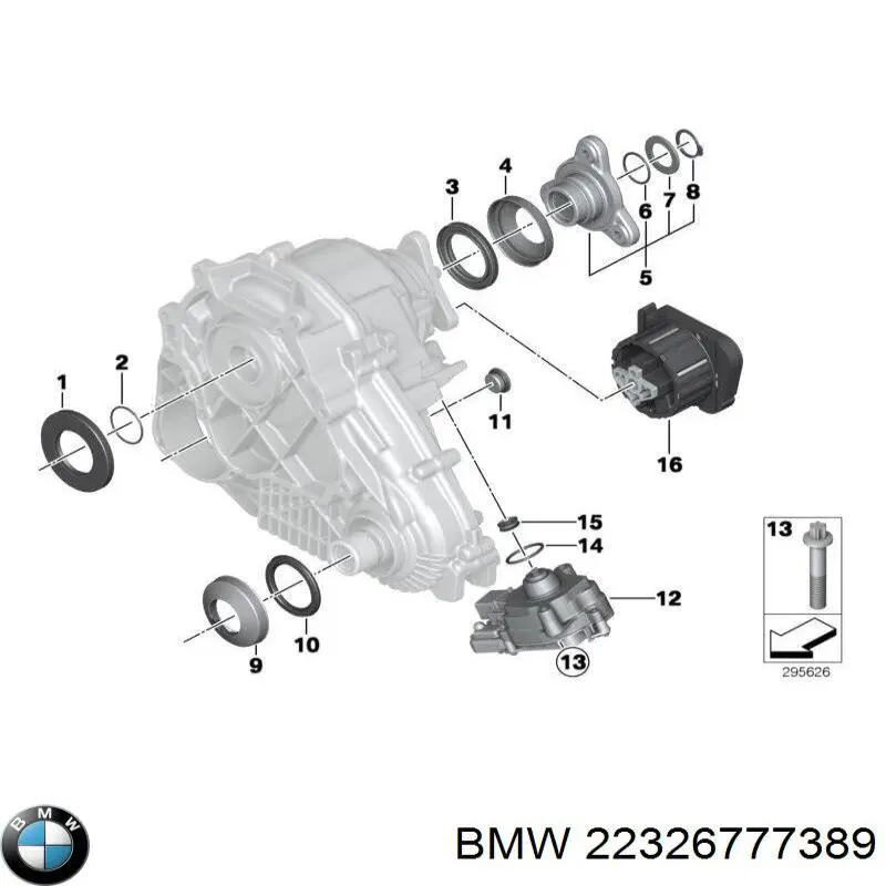 Soporte de la caja de transferencia 22326777389 BMW