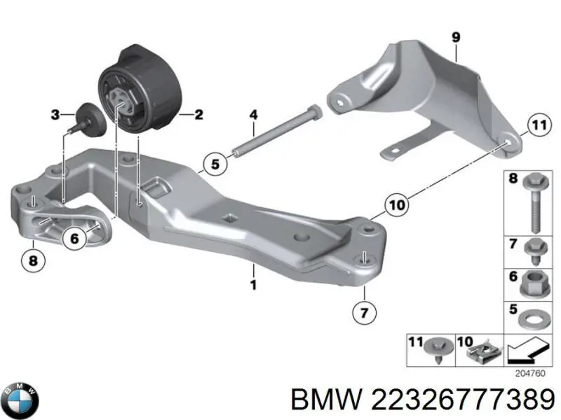 Soporte de la caja de transferencia BMW 22326777389 precio, desde 28,98 EUR