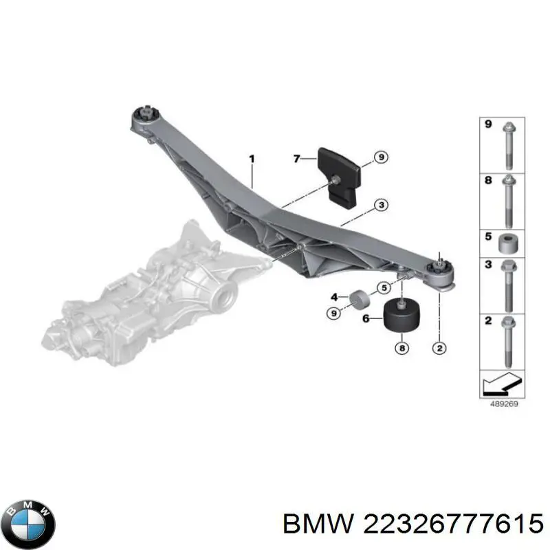Porta-Motores/Soporte del Motor (caja de cambios) para BMW 5 (F10)
