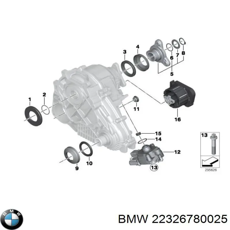 22326780025 BMW suspensión, transmisión, caja de transferencia