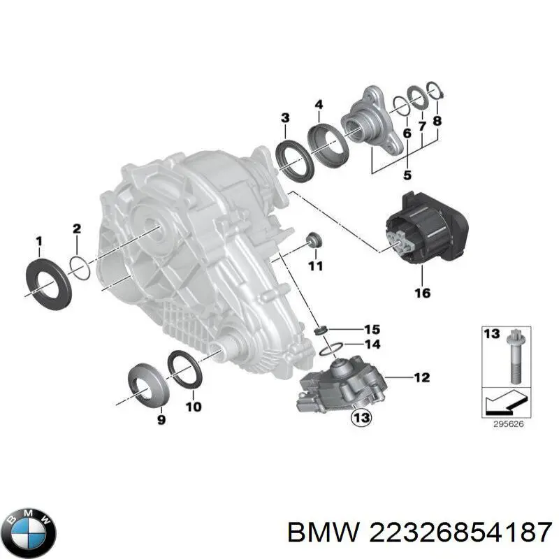 22326854187 BMW porta-motores/soporte del motor (caja de cambios)