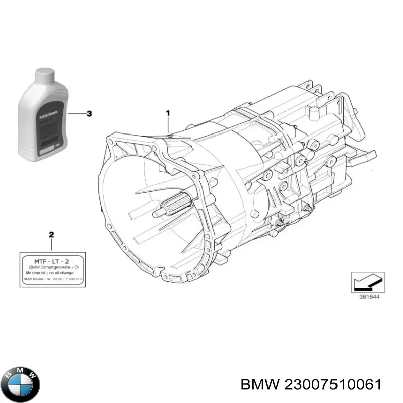 23007510061 BMW caja de cambios mecánica, completa