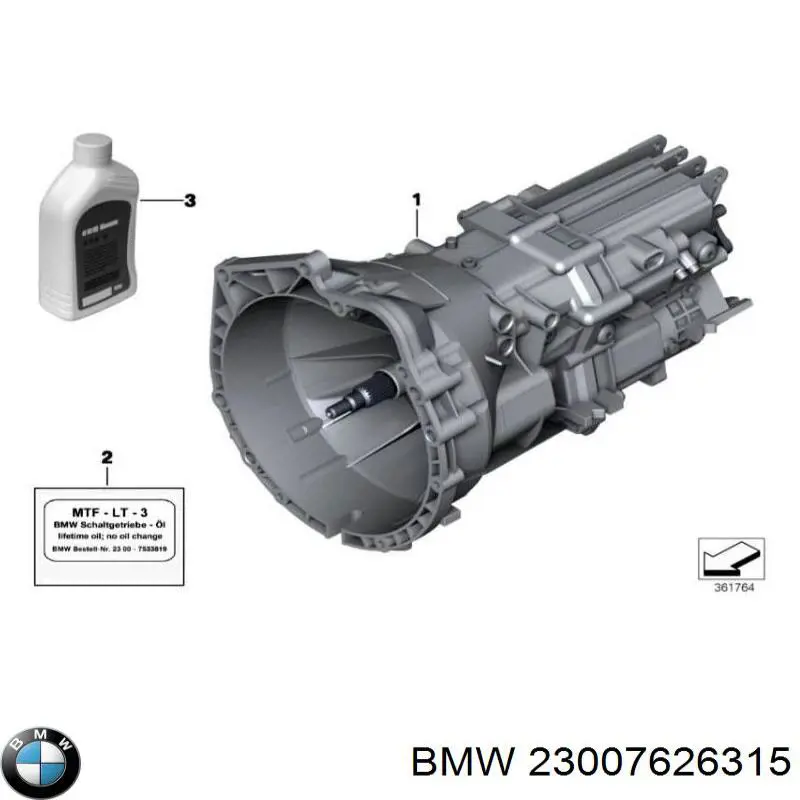 23007626315 BMW Transimisión manual