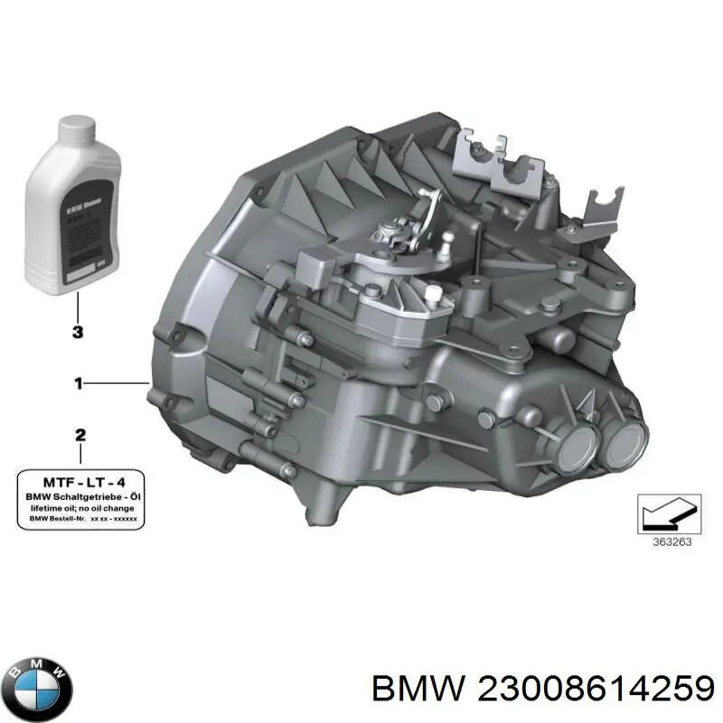 23007568398 BMW caja de cambios mecánica, completa