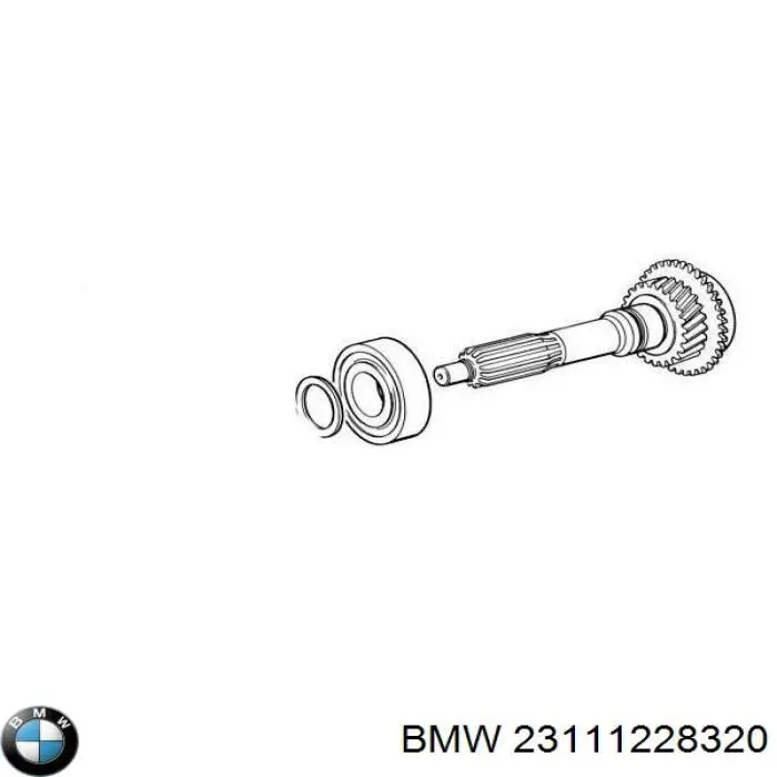 Rodamiento central del eje de transmisión BMW 23111228320 precio, desde 66,50 EUR