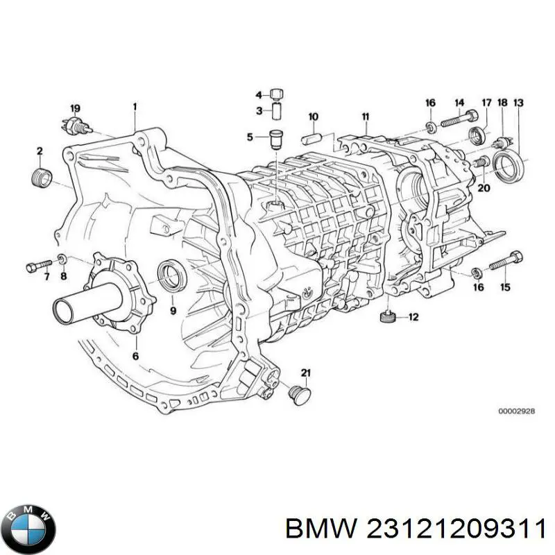 Comprar 23121209311 BMW Retén del eje primario de la transmisión