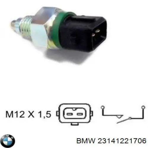 Interruptor, piloto de marcha atrás BMW 3 E46