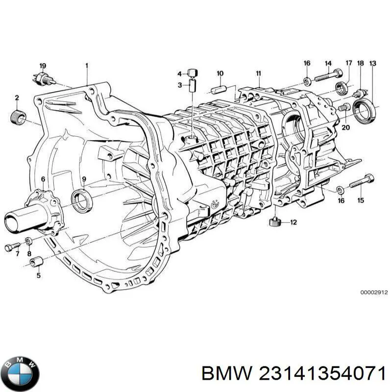 23141354071 BMW interruptor, piloto de marcha atrás