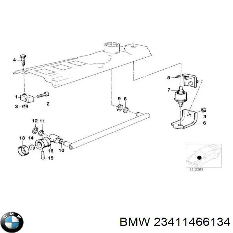 Pasador de bisagra de puerta BMW 23411466134 precio, desde 1,86 EUR