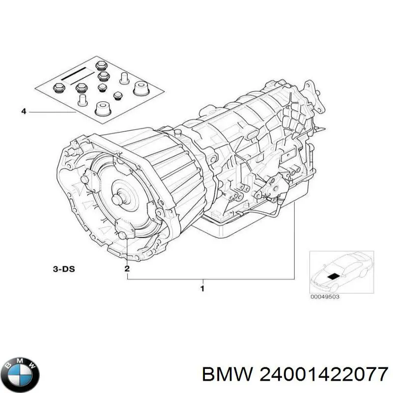 24001422077 BMW caja de cambios mecánica, completa