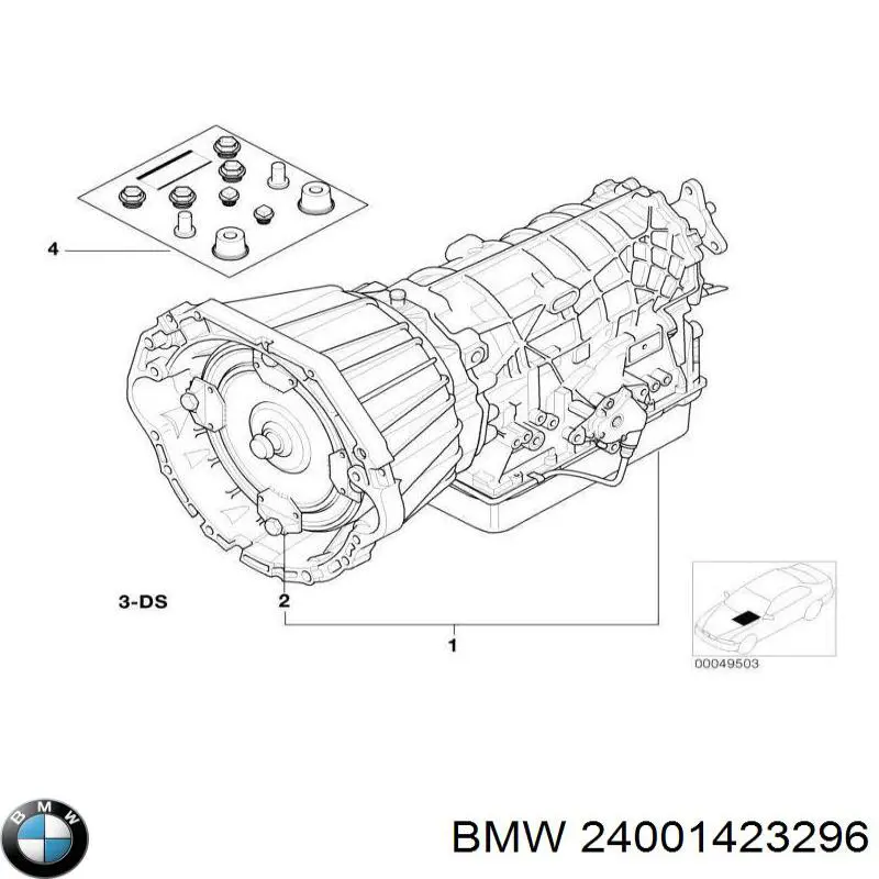 24001423296 BMW caja de cambios mecánica, completa