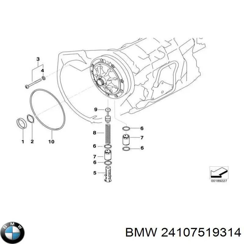 Kit de reparación de caja de cambios automática V203770 VEMO/Vaico