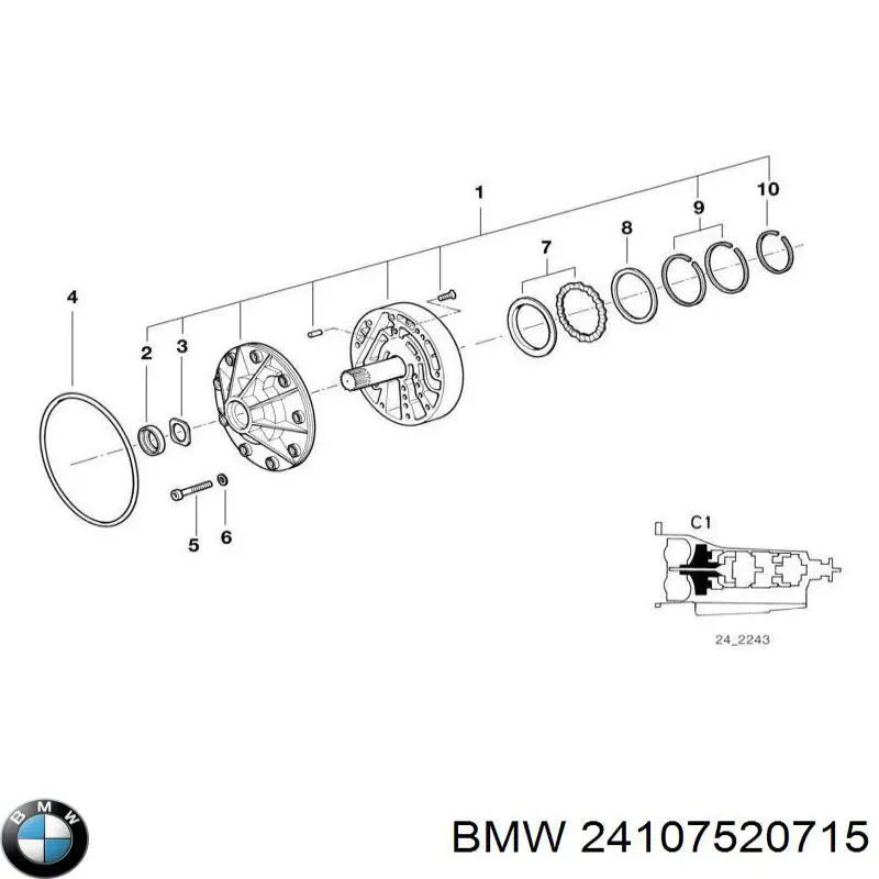 Comprar 24107520715 BMW Kit de reparación de caja de cambios automática