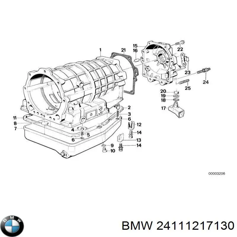 24111205905 BMW perno de fijación, brazo oscilante delantera, inferior